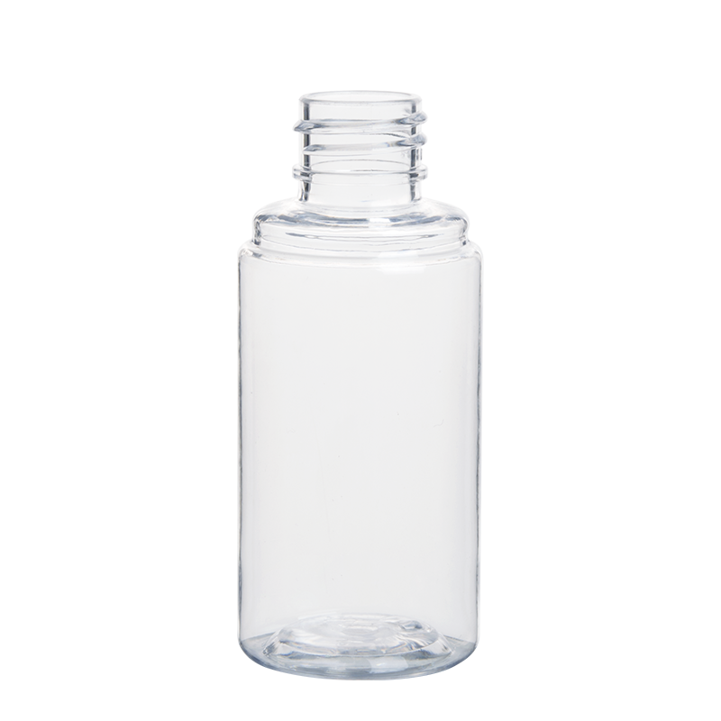 50ml Plastic Cylinder Bottles Clear PET Bottles with Over Cap