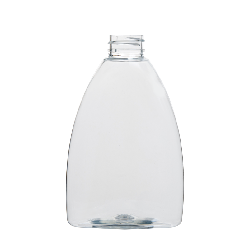 300ml 10oz Triangle Plastic Bottles Decorative Shampoo and Conditioner Bottles Manufacturer