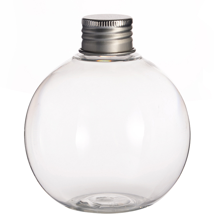 135ml 4.5oz Ball Shaped Plastic Containers Spherical Plastic Bottles with Alu Screw Cap