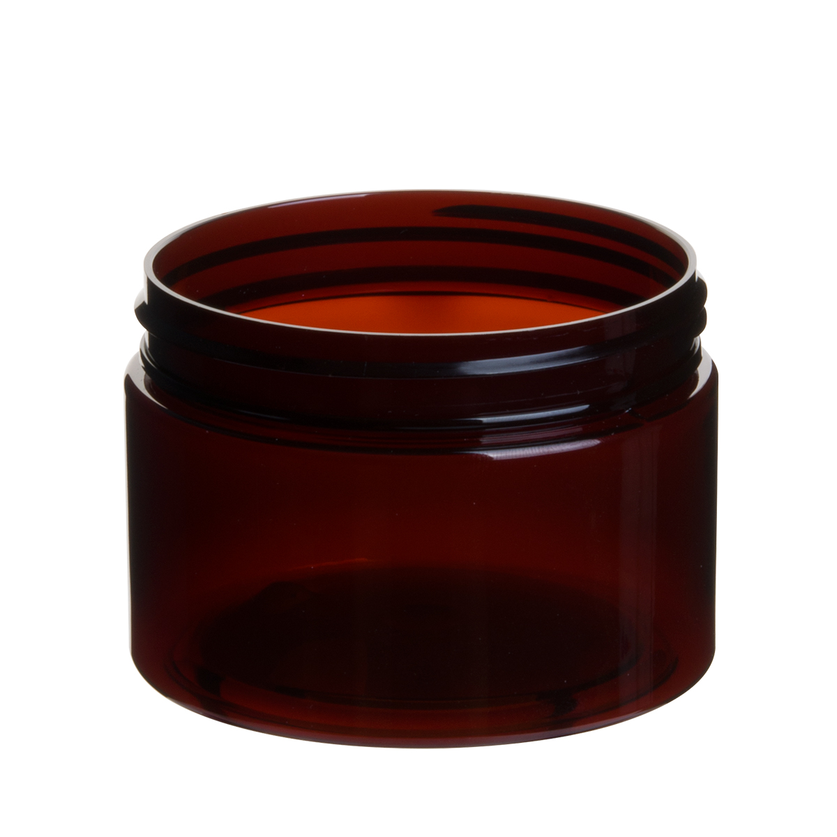 120ml 4oz Plastic PET Amber Jars Straight Sided Jars Manfuacturer
