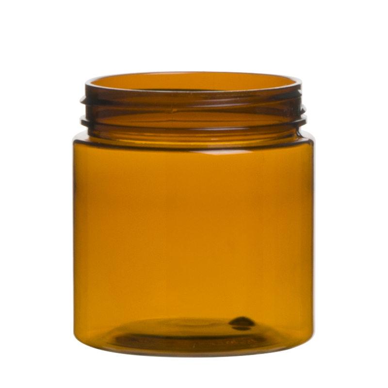 60ml 2oz Plastic PET Amber Jar with Lids Manufacturer