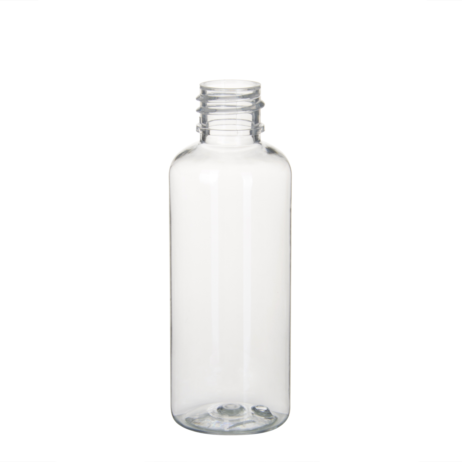 50ml 1.5oz Clear Plastic PET Cosmo Round Bottles Manufacturer