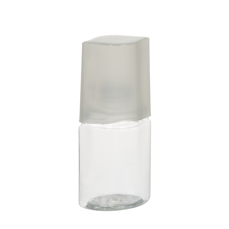 60ml 2oz Clear Plastic PET Perfume Bottle with Over Cap 