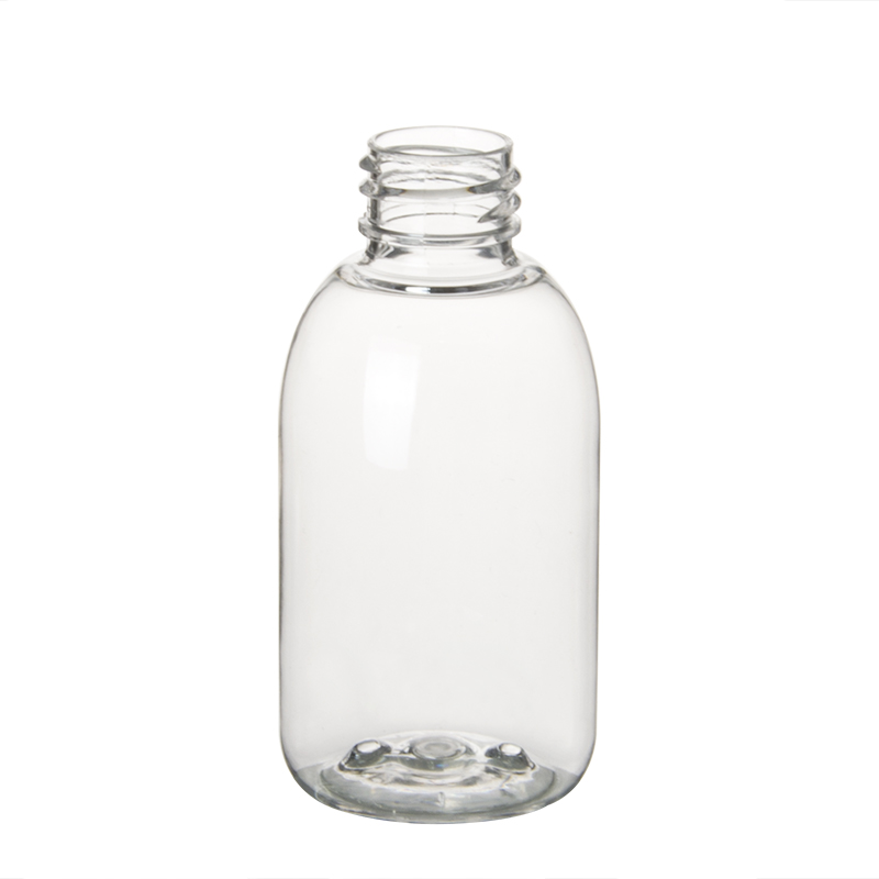60ml 2oz Clear Plastic PET Boston Round Bottles