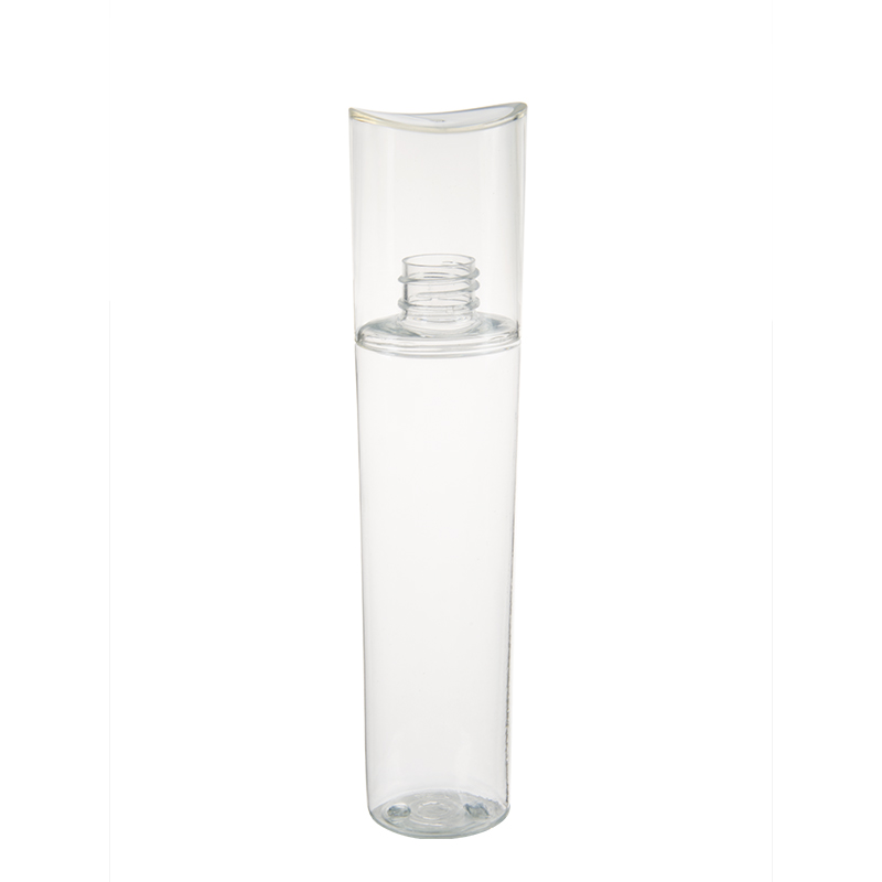 105ml 2.5oz Clear Plastic PET Cylinder Bottle with Over Cap