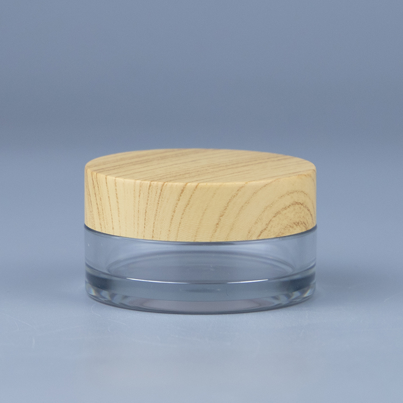 face mask jar moisturizer cream jar bamboo lid