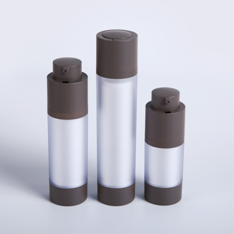 twist up airless pump serum bottle