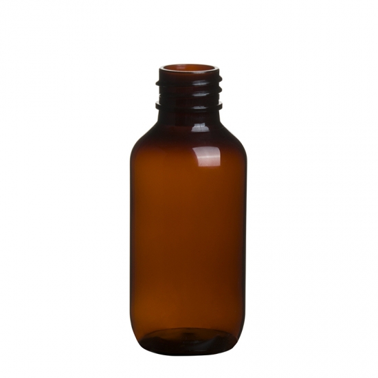 Plastic PET Amber Bottle