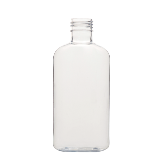 PET Plastic Flat Oval Bottle