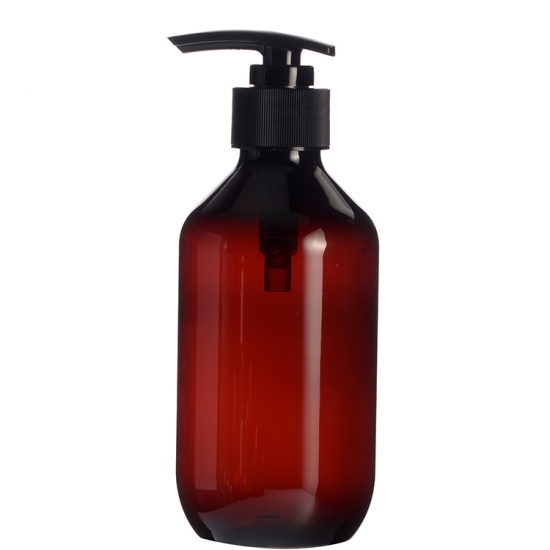 Plastic PET Amber Bottle