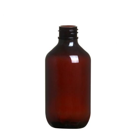 Plastic PET Amber Bottle