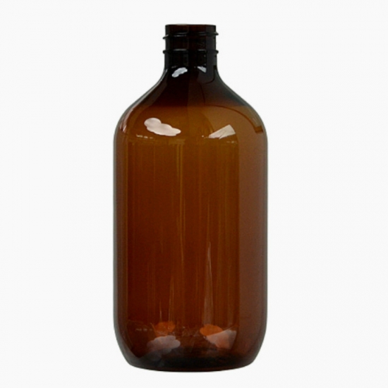 500ml large capacity shampoo bottles amber boston round bottles
