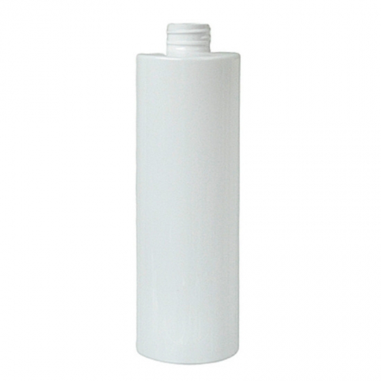 520ml cylinder round empty shampoo containers PET white bottles