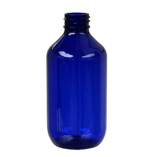 300ml 10oz PET cobalt blue toning solution cosmetic packaging
