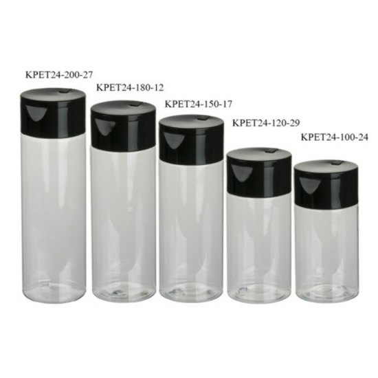 100ml 120ml 150ml 180ml 200ml clear PET cylinder makeup remover polish oil remover bottles series