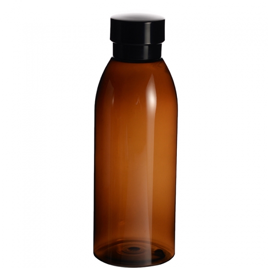 Plastic PET Amber Bottles