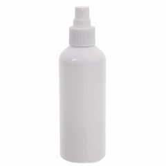 200ml 6.7oz white round PET toner bottles with fine mist sprayer