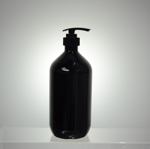 1L plastic black bottle