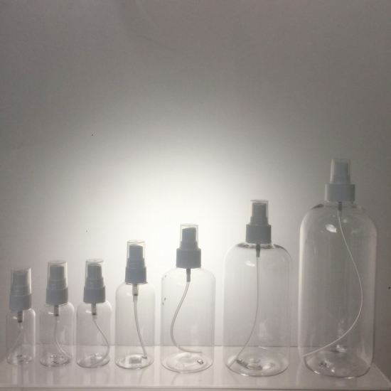 boston bottles with mist sprayer