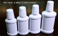 empty Mouthwash oral liquid packaging PET bottles