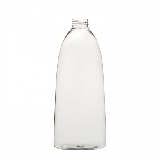 Oblique shoulder bottle 1000ml plastic PET bottle for shampoo