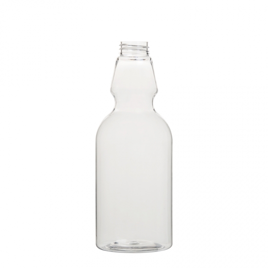 Beer bottle shape 750ml PET bottle unique design cosmetic packing