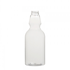 Beer bottle shape 750ml PET bottle unique design cosmetic packing