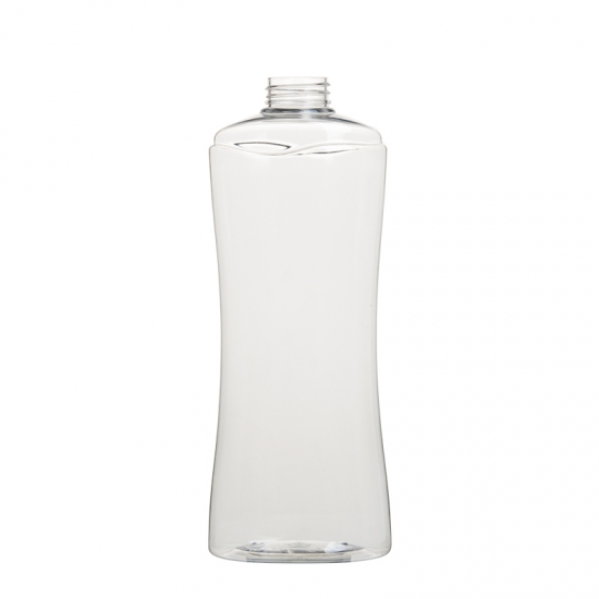 Small waist oval 800ml plastic PET bottle cosmetic packing