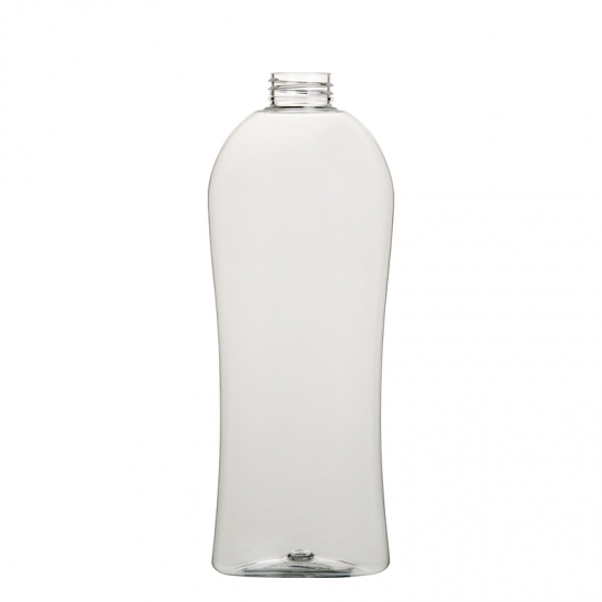 Small waist oval 750ml plastic PET bottle cosmetic packing