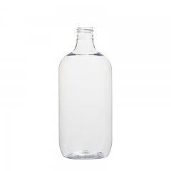 Long neck round 506ml clear PET bottle
