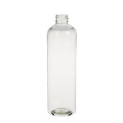 boston round 500ml Refillable cosmetic container clear PET bottle