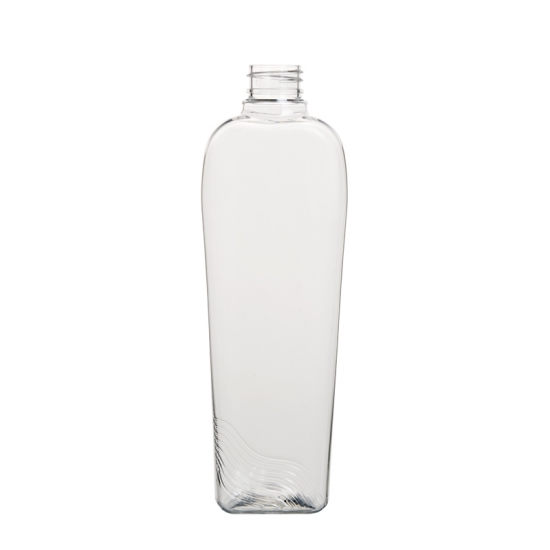 Thin bottom 500ml cosmetic container plastic bottle