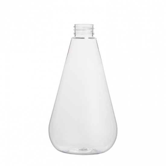 Conical triangle 500ml empty 16oz cosmetic container plastic bottle