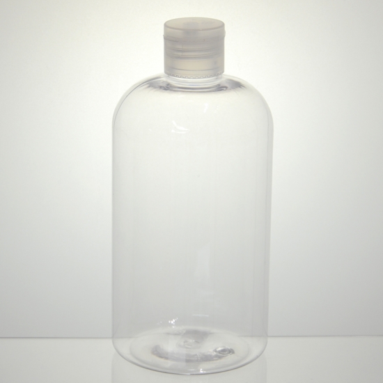 boston round clear pet bottle 500ml