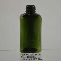 60ml green rectangle bottle