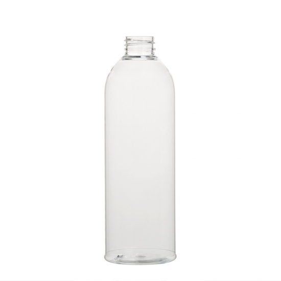 Boston round 500ml empty 16oz cosmetic PET container plastic bottle