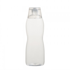 gourd shape Small waist bottle 500ml empty 16oz cosmetic PET bottle for shampoo