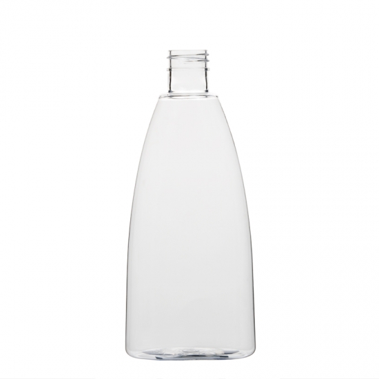 Customized oval 420ml plastic PET bottle for skin care