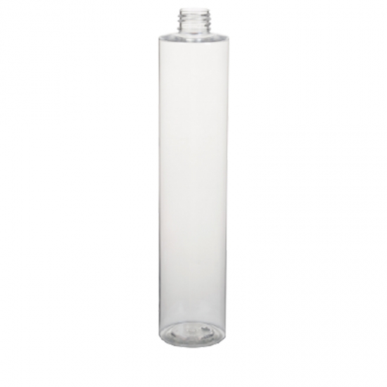 cylinder bottle 400ml plastic PET clear bottle