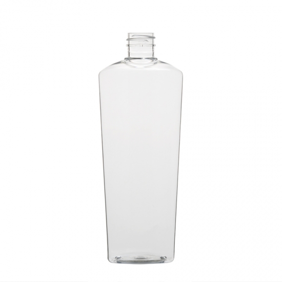 Oval wide shoulder bottle 420ml plastic PET bottle for 14oz skin care