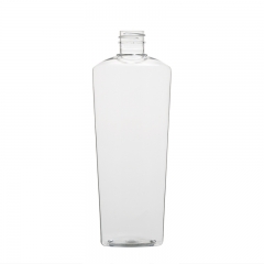 Oval wide shoulder bottle 420ml plastic PET bottle for 14oz skin care