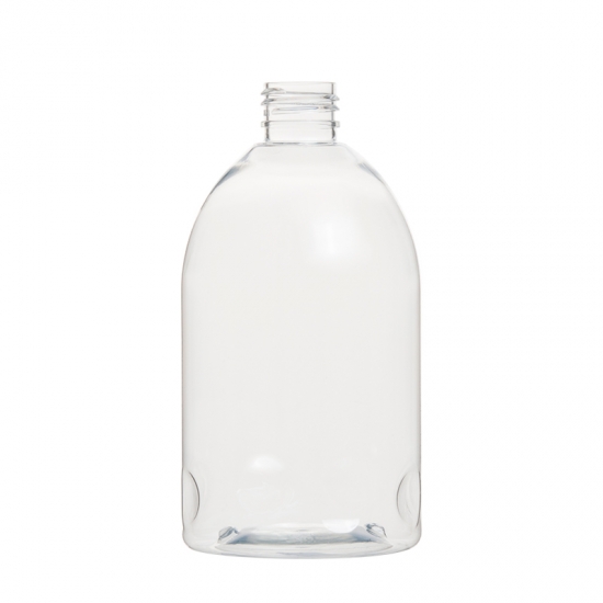 24/410 Disinfectant bottle 400ml plastic PET clear Hand sanitizer bottle