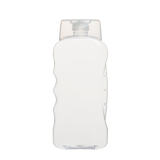 Side wave shaped shampoo bottle 400ml