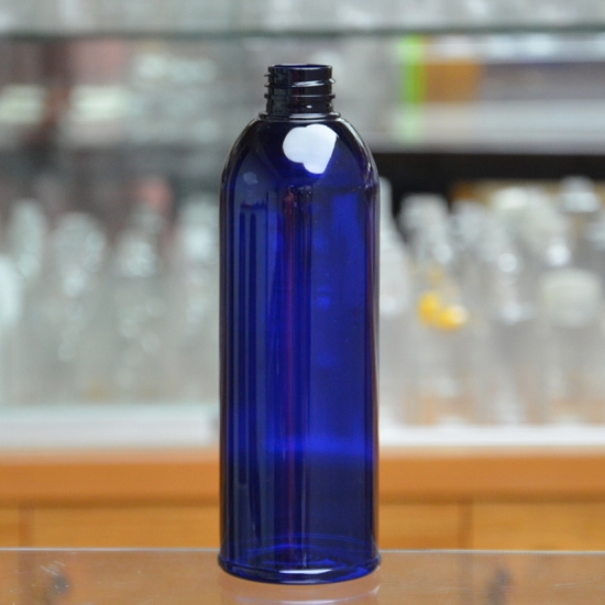 16oz blue PET bottle
