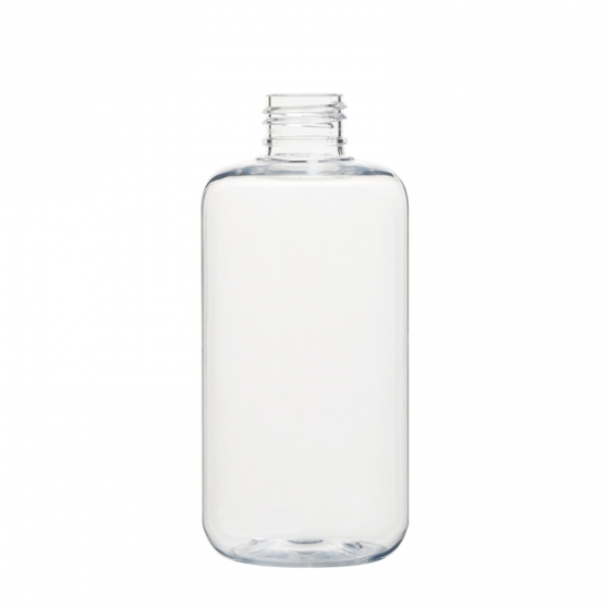 Boston round 250ml PET bottle with flip top cap