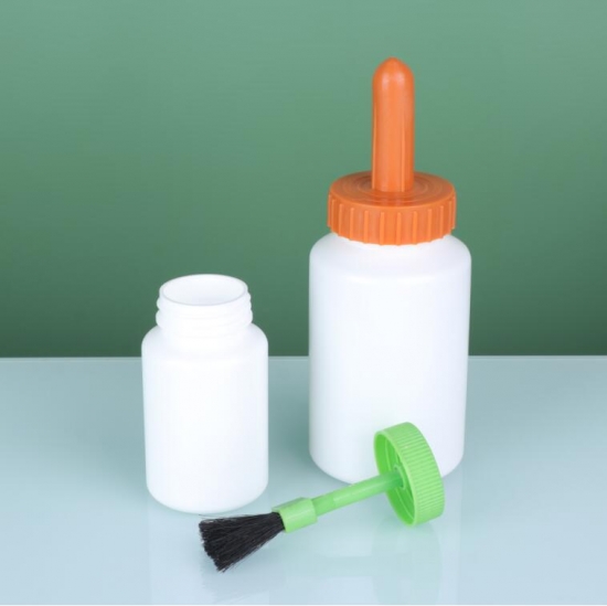 hoof oil brush plastic jar