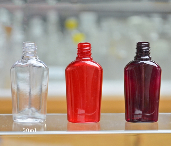 Plastic Oval Flat Bottle